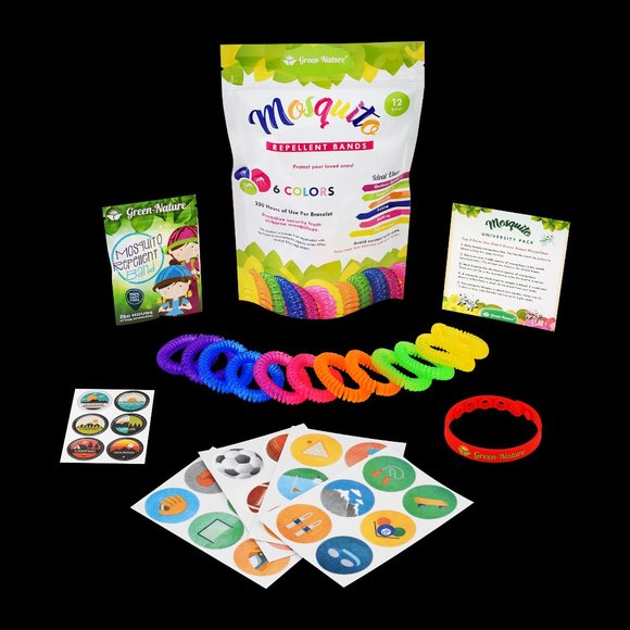 COPY - COPY - Mosquito Repellent Bracelets 12 Individual… - Picture 1 of 10